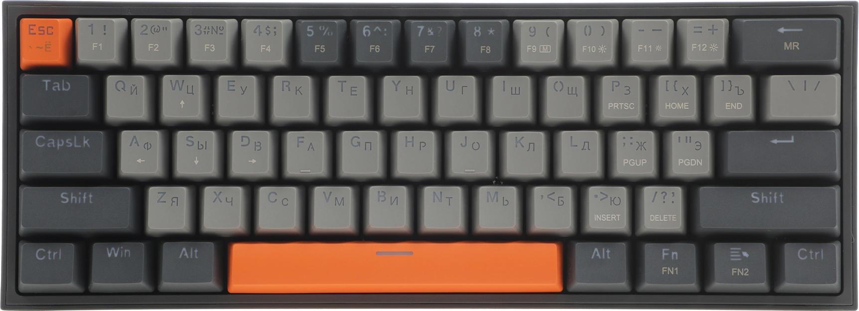 Клавиатура REDRAGON (72600) Fizz RU,Rainbow,melt-gold свитчи фото 9