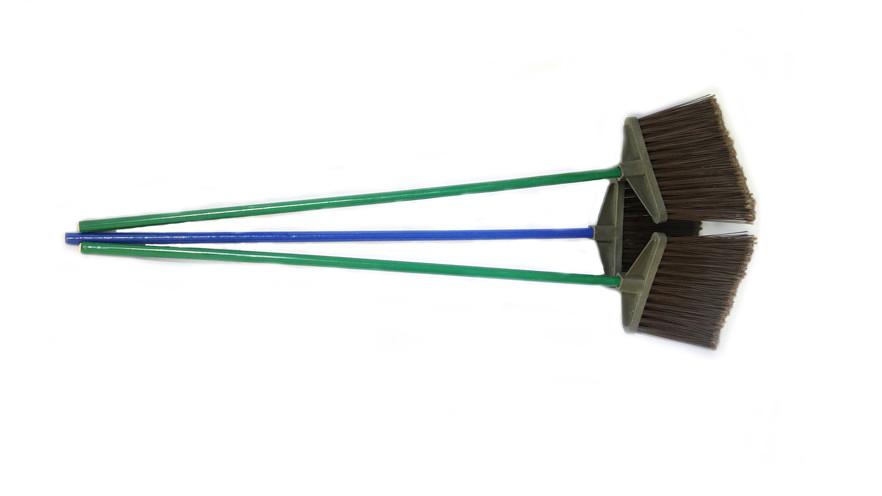 Метла полипропиленовая «Гардена-Кубань 02» с деревянным черенком диаметром 22 мм. ОПТ фото 1