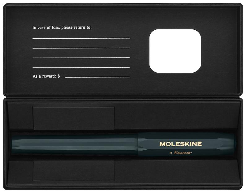 Ручка шариков. Moleskine Kaweco (KAWBALLPENGRN) Bottle Green d=1мм син. черн. подар.кор. шестигр. фото 3