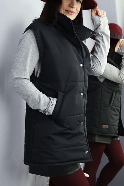 Жилет «Salma» воротник-стойка опт фото 3