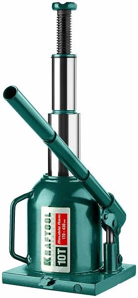 Домкрат Kraftool «43463-10» Double Ram гидравлический бутылочный ОПТ фото 2
