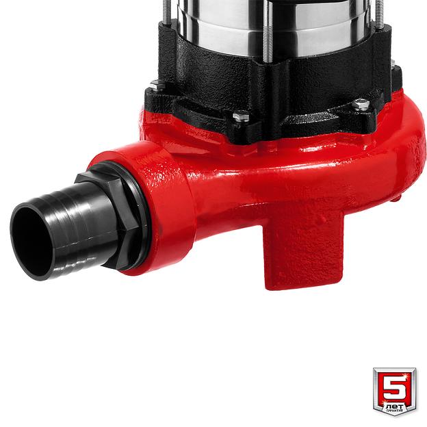 Насос фекальный с режущим механизмом Зубр серия «Мастер» НПФ-1350-Р ОПТ фото 7