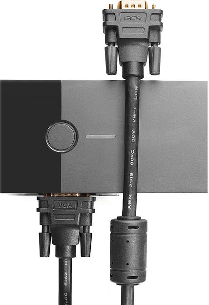 Greenconnect Кабель SVGA 7.0м чёрный, позолоченные контакты, ферритовые кольца, OD8.0mm. 15M / 15M Premium GCR-VM2VM2-7.0m, 28/28 AWG, двойной экран Greenconnect VGA (m) - VGA (m) 7м (GCR-VM2VM2-7.0m) фото 9