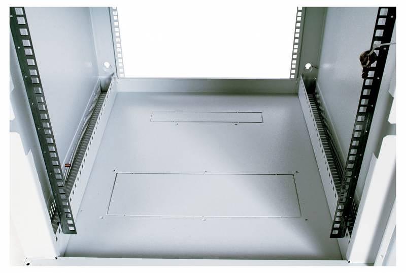 Шкаф коммутационный ЦМО ШРН-12.650 12U 600x650мм пер.дв.стекл несъемн.бок.пан. 50кг серый фото 4