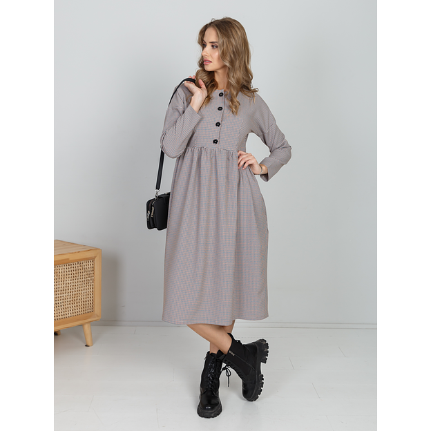 Платье женское с пуговками «WE ARE FAMILY» АРК006-2021-074 опт фото 1