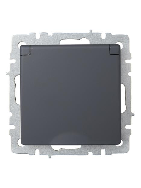 IEK BR-R16-16-K53 BRITE Роз. с з/к/ш с кр. 16А IP20 РСбш10-3-БрГ граф. фото 2