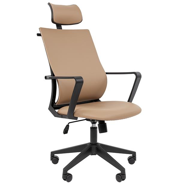 Офисное кресло Chairman 545 Россия экокожа коричневый (7198887) фото 1