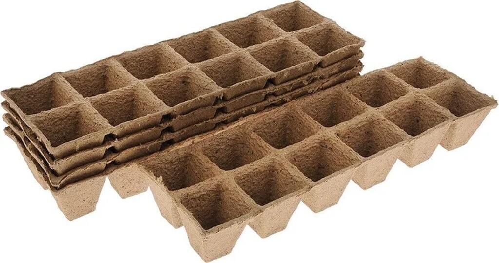 Большой набор для выращивания рассады «Terra Husk» 88 торфяных горшочков ОПТ фото 2