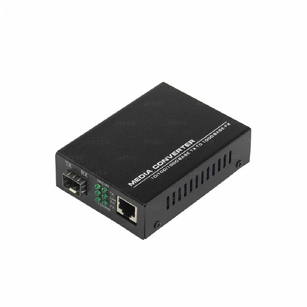 NTSS Медиаконвертер NTSS с RJ45 портом 10/100/1000Base-TX/1000Base-FX, без SFP модуля, расстояние передачи до 3,20,40,60,80,120,160,200 км, DC 5В 2А NTSS-1000-SFP фото 1
