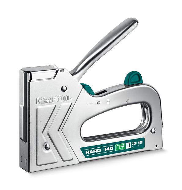 KRAFTOOL EXTREM 140, тип 140 (G/11/57) 20GA (6 - 16 мм)/300/500, стальной рессорный степлер (3185) фото 1