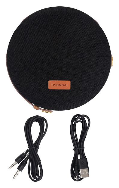 Колонка порт. Hyundai H-PAC500 черный 8W 1.0 BT/3.5Jack 10м 2200mAh фото 6