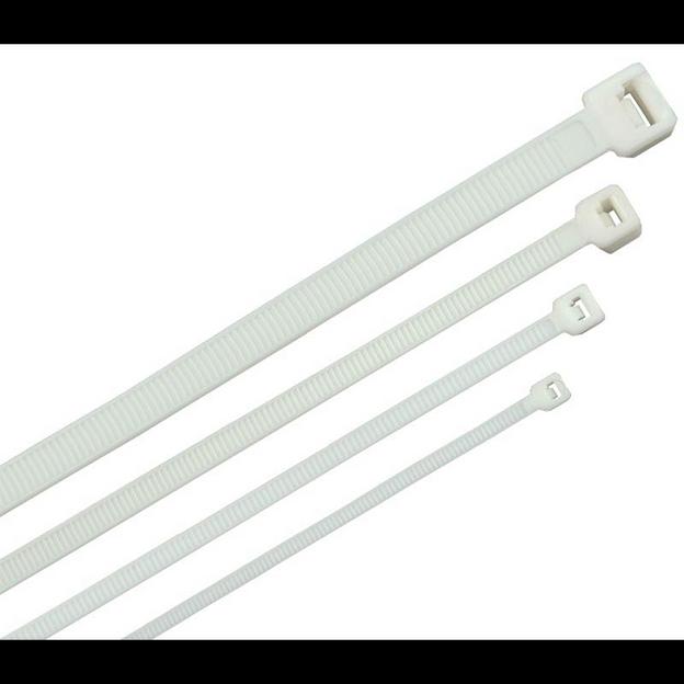 ITK Хомут-стяжка для кабеля 3,6х200мм нейлон белый (100шт) ITK HKW-W36-L200 фото 1