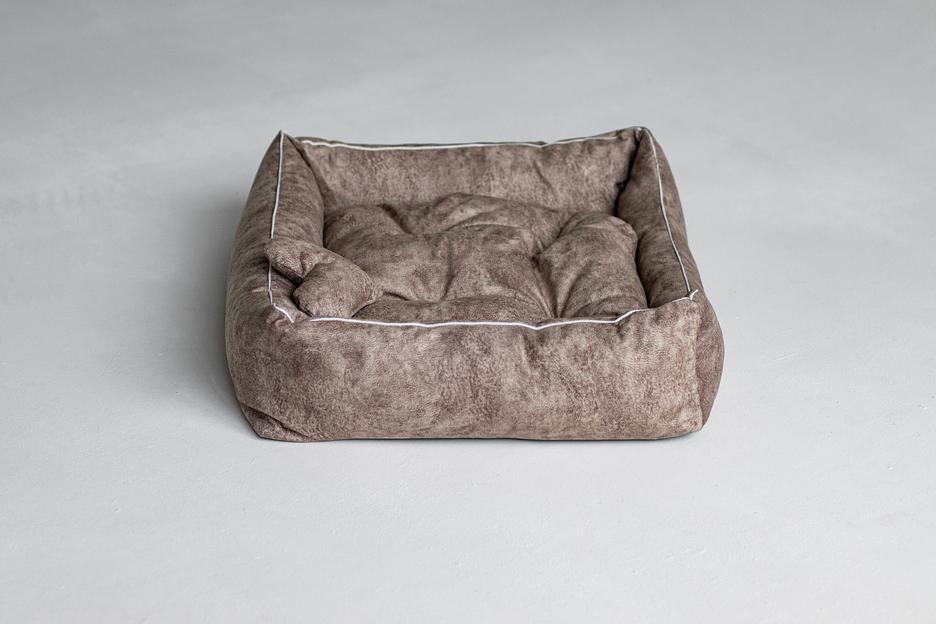 Лежак Маршал (велюр) №6 Camel для домашнего питомца ОПТ фото 2