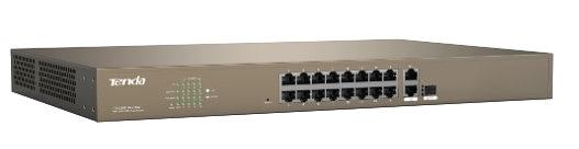 Tenda F1218P-16-250W Коммутатор управляемый PoE, 18 портов, 16х100 Мбит/с, 2x1 Гбит/с, SFP 1x1 Гбит/с фото 2
