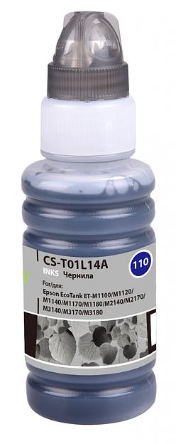 Чернила Cactus CS-T01L14A 110S BK черный 70мл для Epson M1100/M1120/M1170/M2140/M2170 фото 1