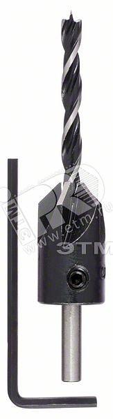 Сверло по дереву с зенкером 5мм фото 1