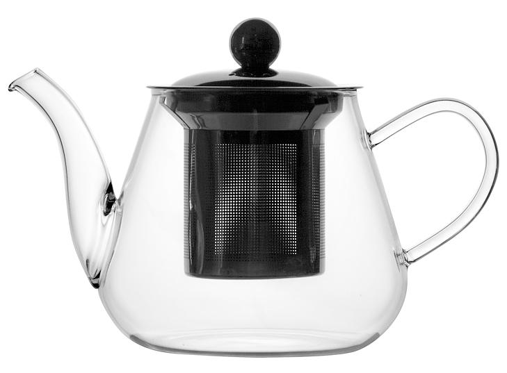 Чайник 400 мл. заварочный с фильтром, стеклянный Термостекло /1/ фото 1