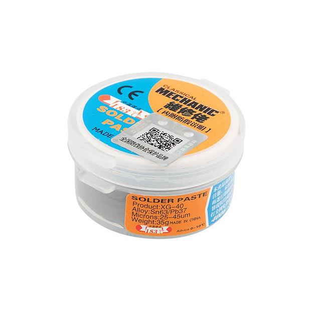 Припой-паста (паяльная паста), 35 гр, (Sn63, Pb37), REXANT фото 1