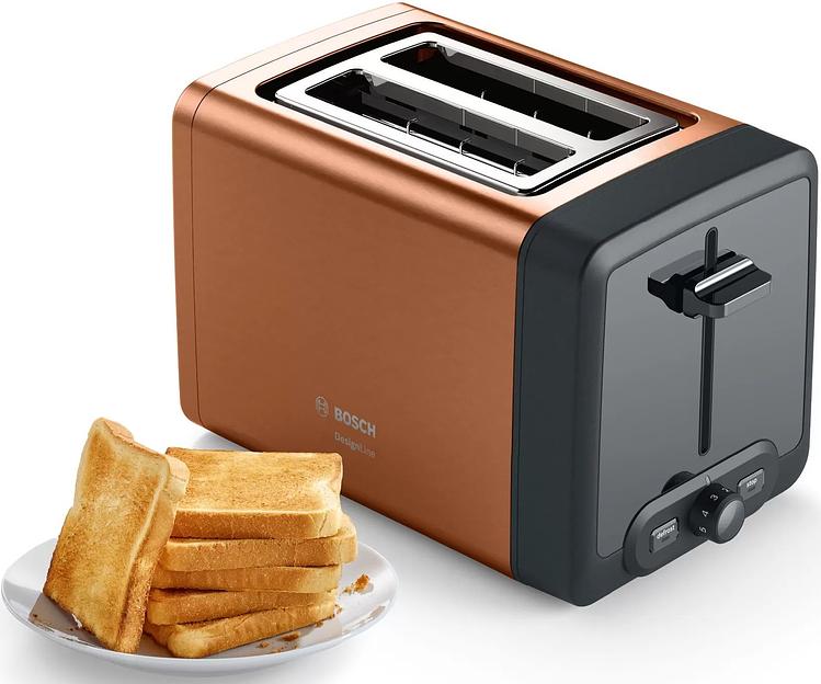 Тостер Bosch TAT4P429, медь фото 2