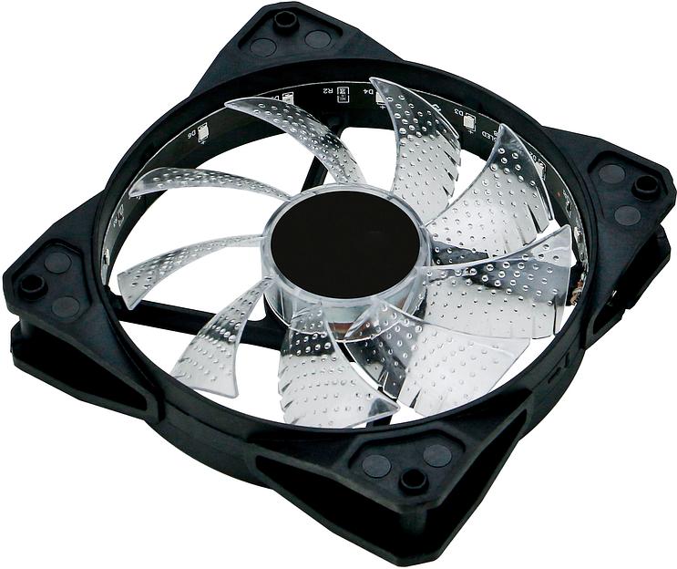 Вентилятор Оклик OG-CF120RGB2-BK 120x120x25mm 3-pin 4-pin (Molex)25dB Ret фото 7