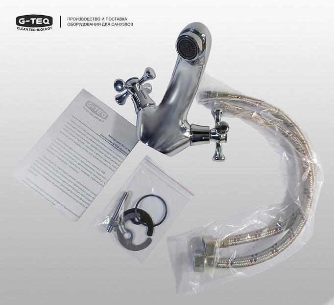Смеситель для умывальника G-teq 4238 хром фото 5