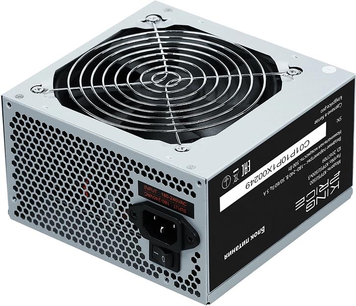 Блок питания KingPrice ATX 500W KPPSU500 (20+4pin) 120mm fan 4xSATA фото 2