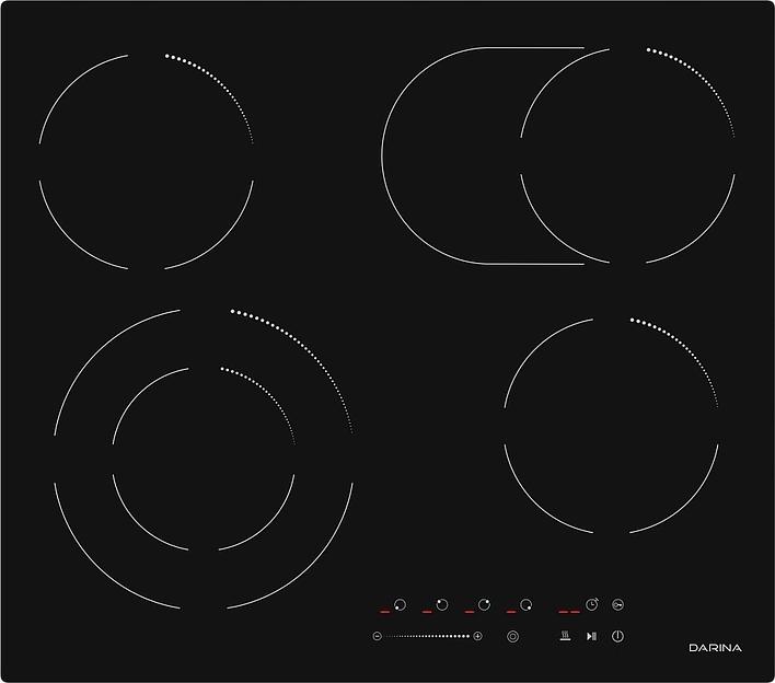 Варочная поверхность Darina 6Р Е 328 B черный фото 2