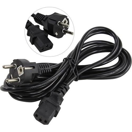 Exegate ES280995RUS Кабель питания ExeGate Special PC-3S (Евровилка Schuko->С13) 3*0.5mm0, CCA, черный, 3м. фото 1