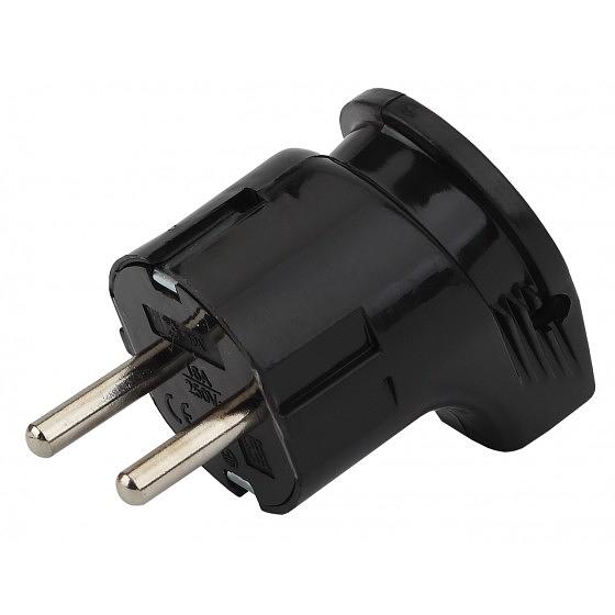 ЭРА Б0039679 Вилка Vx3-B с/з угловая 16A черная фото 1