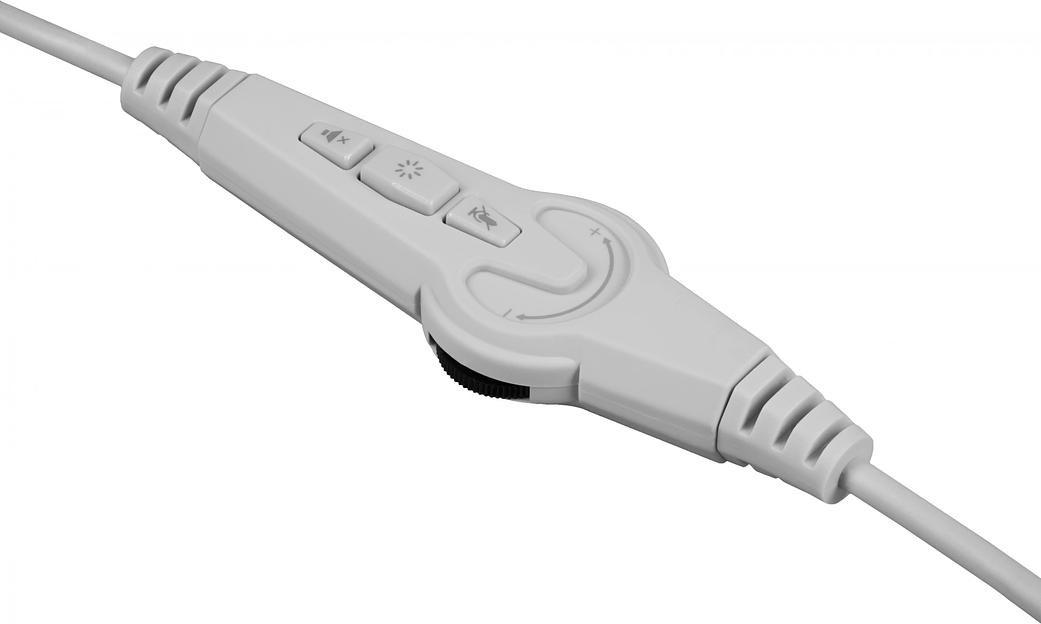 Игровая гарнитура DEFENDER (62490) Glitch белый, RGB фото 8