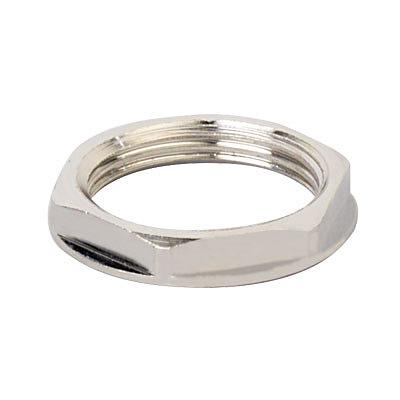 Гайка M16x1,5 никелированная латунь фото 1