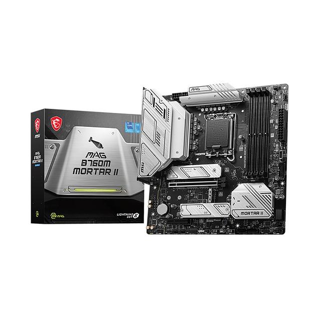 MAG B760M MORTAR II mATX LGA1700 4DDR5 PCI-Ex16 PCI-Ex4 3M.2 4SATA3 USB3.2 Gen2x Wi-Fi 6E 2,5G Ethernet фото 1