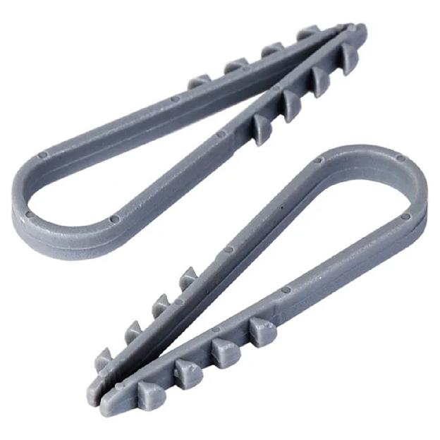 PROconnect (07-4502-3) Дюбель-хомут 11-18мм, круглый, серый (100 шт/уп) фото 1