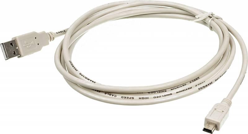 Кабель Ningbo USB2.0-M5P USB A(m) mini USB B (m) 1.8м серый фото 1