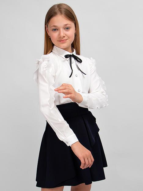 Блузка для девочки Соль&Перец длинный рукав арт.SP122 кремовый ОПТ фото 4