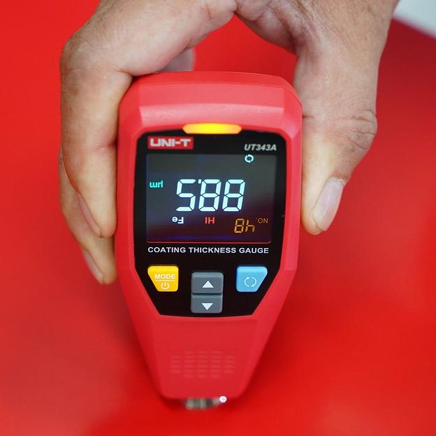 Прочие измерители UNI-T Толщиномер UT343A, диаметр измеряемой площади 20 мм, min толщина объема 0,5 мм фото 8