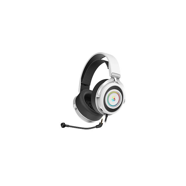 Гарнитура игровая A4TECH Bloody G535, для компьютера, мониторные, проводные, белый / черный [g535 (black+white) usb] фото 1