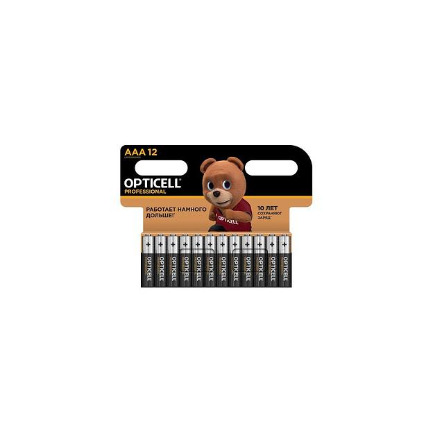 AAA Батарейка OPTICELL Professional LR03, 12 шт. фото 1