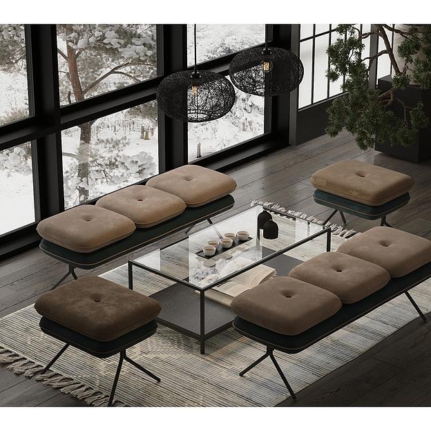 Столик журнальный Mayen, 100х50 см, черный фото 8