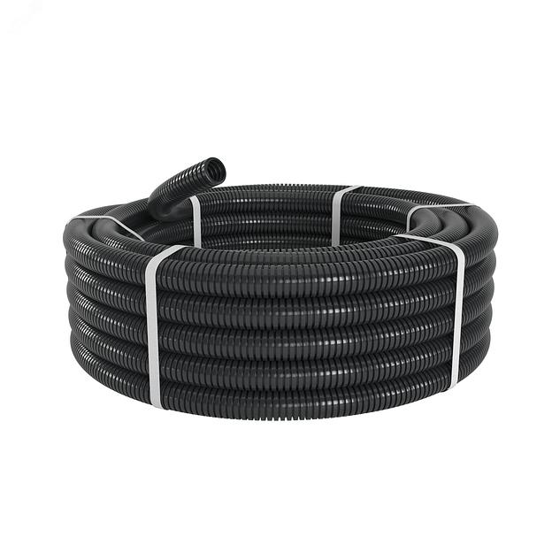 Dkc PA601721F2 Труба гофр. DN 17мм, ПВ-2, D вн 16,8 мм, D нар 21,2 мм, полиамид 6, цвет чёрный ( 50 метров) фото 3