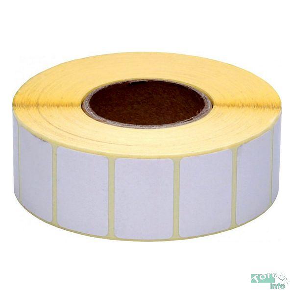 Термотрансферные этикетки, 30мм*20мм*2000шт,.  полуглянец фото 1