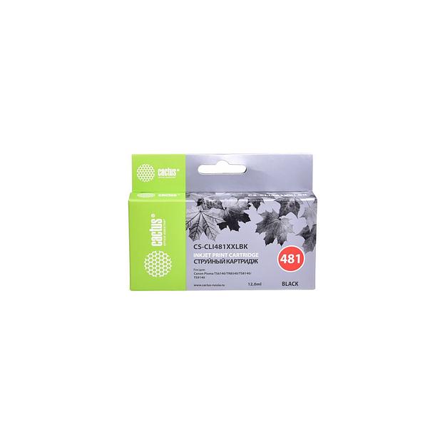 Картридж Cactus CS-CLI481XXLBK, CLI-481XLBK, черный / CS-CLI481XXLBK фото 1