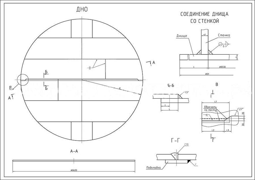 Резервуар вертикальный стальной цилиндрический РВС-400 м³ фото 8