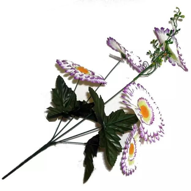 Букет ромашек на 5 голов 51см 283-371 фото 2