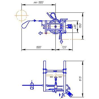 Машина обрезки задних лап ВИ-1004 К фото 2