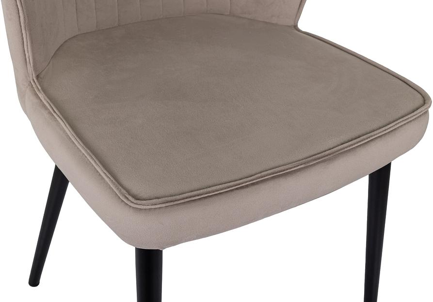 Стул для дома Бюрократ CH-K5 т.бежевый Holland 61 металл черный на ножках (CH-K5_1/HL61) фото 6