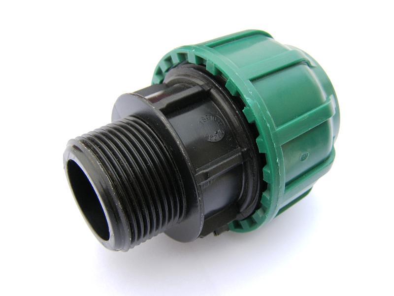 Муфта ПНД 40x1 1/2 с наружной резьбой компрессион. фото 1