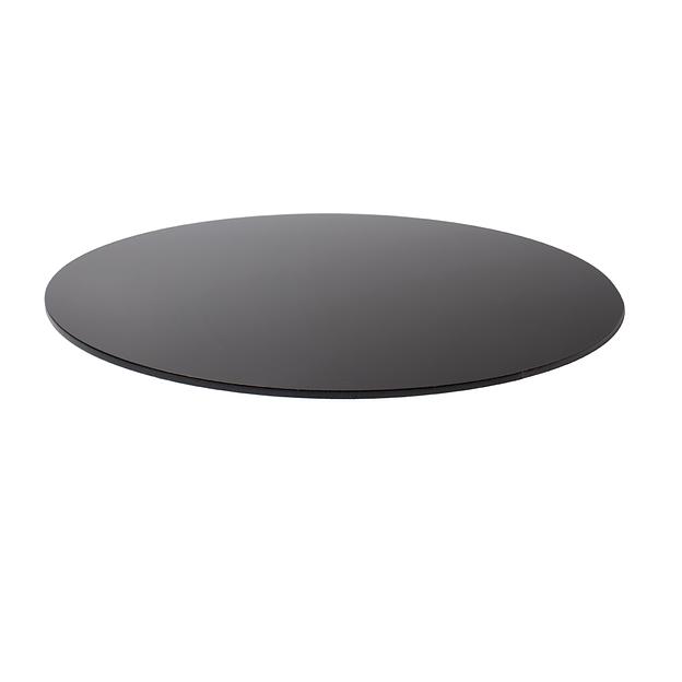 Подложка под торт Круг полистирол 22 см черный фото 1
