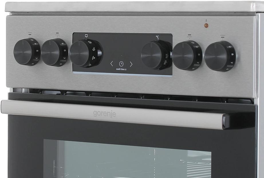 Плита Электрическая Gorenje GEC5C40XAOT серый стеклокерамика (без крышки) фото 7