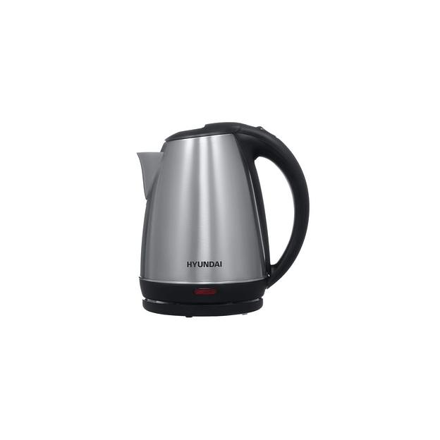 Чайник электрический Hyundai HYK-S1030, 2200Вт, серебристый матовый и черный фото 1